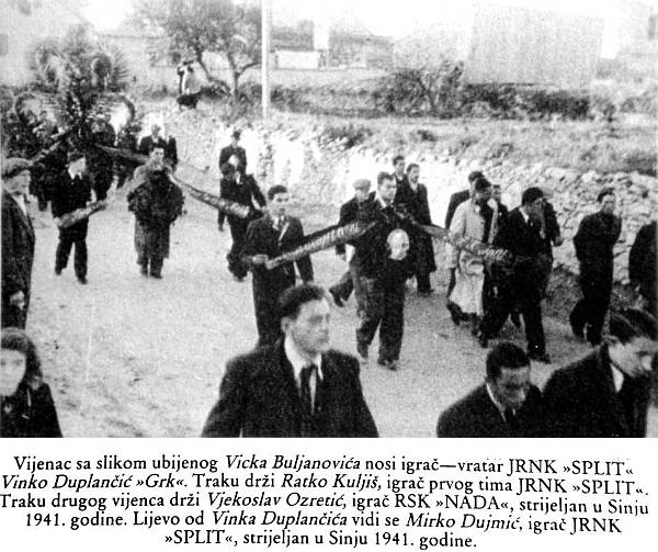 Narod Splita i okolice priredio je 18. prosinca 1939. godine veličanstven sprovod splitskom komunistu Vicku Buljanoviću, koji je pao od policijskog metka u demonstracijama