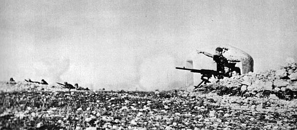 Jedan od bataljona Splitske (nove Četvrte) brigade u borbi pod Klisom