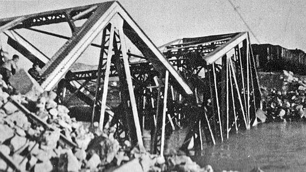 Uoči ulaska Nijemaca partizani su porušili most na pruzi Split - Solin