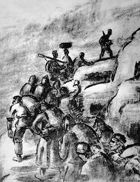 Solinske karavane (detalj freske)