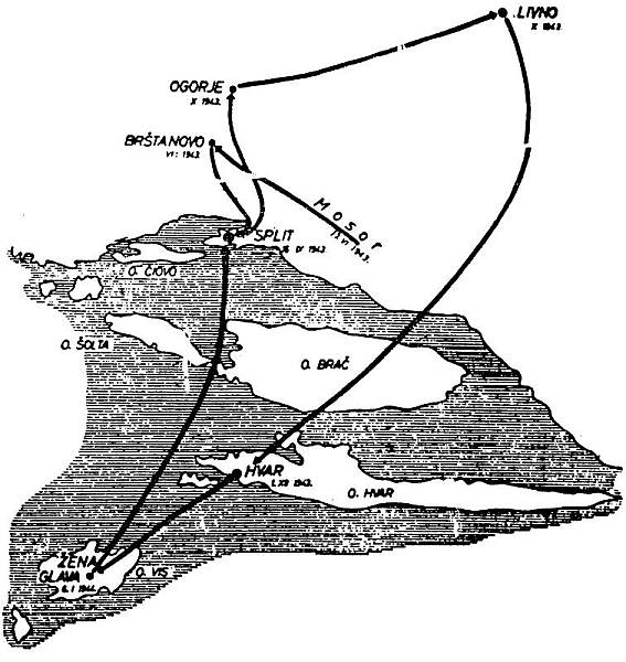 Ratni put Slobodne Dalmacije: od Mosora preko Visa, Hvara, Livna, Ogorja i Brštanova do Splita