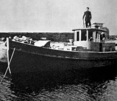 Partizan, drugi naoružani brod partizanske mornarice u Podgori na početku 1943.