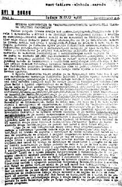 Prvi brojevi Glasa Splita (»Svi u borbu«)