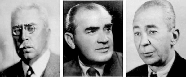 dr. Josip Smodlaka, dr. Petar Vitezica, Humbert (Umberto) Fabris